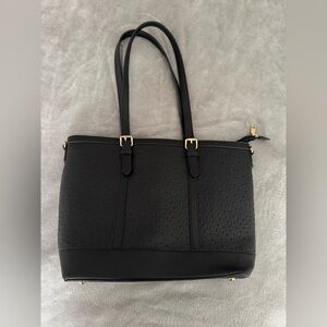 Tote Shoulder Bag Black 17X11.5X5.5 inches